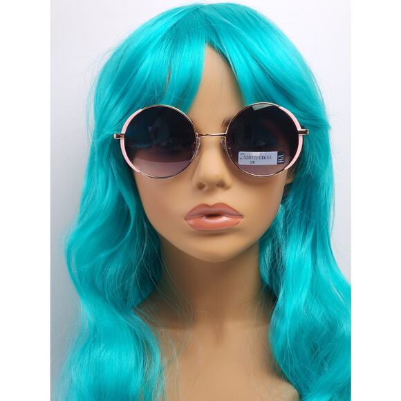 FGX by Foster Grant Gold & Pink Full Round Metal Frame Sunglasses 52077FGX653 - Picture 2 of 11